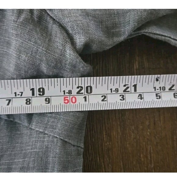 100% linen gray blazer  size L - Picture 6 of 7